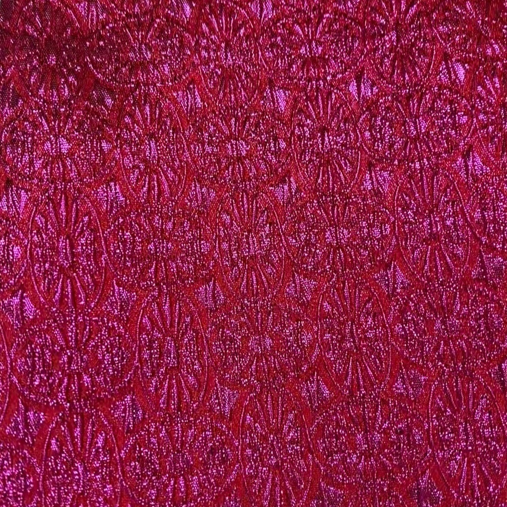 Trina Turk 'Loveliness' Metallic Jacquard Sleeveless Top, Pink Jewel Sz 8 - Picture 6 of 10
